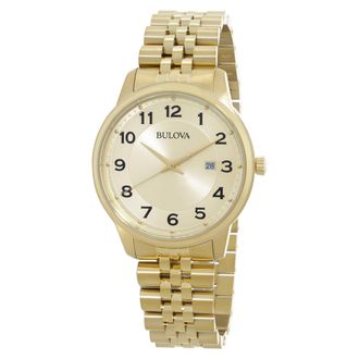 Bulova Classic Gold-tone Dial Mens Watch 97B240