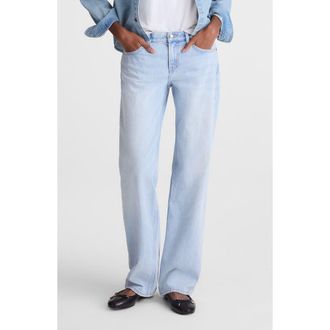 Madewell The Short Low-Rise Loose Jeans in Foster Wash at Nordstrom, Size 26