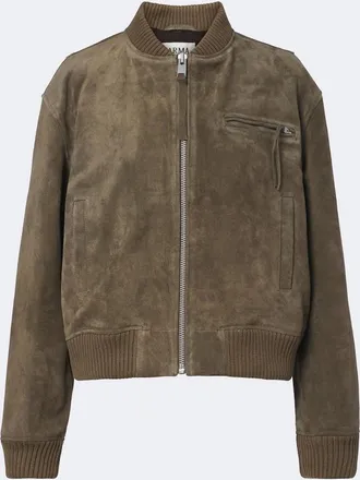 Arma Elysia suede bomber jacket
