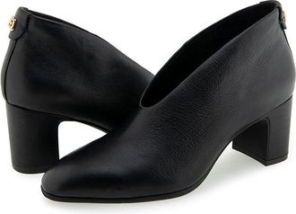 Aerosoles Maud High Womens Heels Black Shiny Leather : 5.5 B - Medium