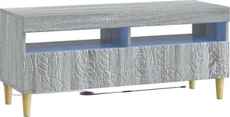 vidaXL Mueble De Tv Led Sonoma Gris Madera De Ingenier&iacute;a Vidaxl