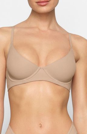 SKIMS Fits Everybody Unlined Demi Bra in Clay at Nordstrom, Size 30D