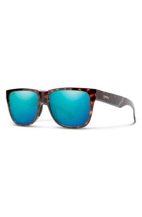 Smith Lowdown 2 55mm ChromaPop Polarized Sunglasses in Tortoise /Opal at Nordstrom