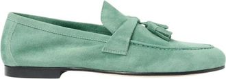 Scarosso Luisa Tassel Loafers - Dames - Loafers - Groen - 39 EU - Leer - Schoenen