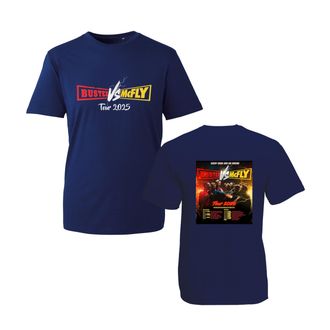 Generic Busted T-Shirt, Team Tshirt, Concert Shirt, Team Tour 2025 Tshirt, Busted Tee for Fans, Pop Rock Shirt(Navy Blue, 12 Years)