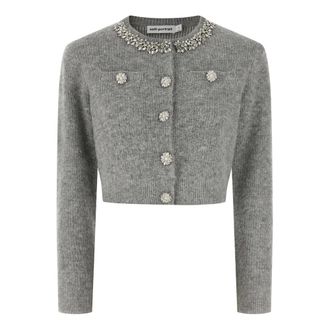 Self Portrait Dames, Truien, Grijs, Maat: XS Wol