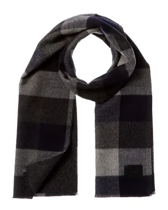 Vince Stafford Plaid Wool & Cashmere-Blend Scarf