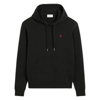 Ami Hoodies, female, Black, Size: XL Ami De Coeur Hoodie
