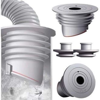 OEM Guarnizione Per Tubo Flessibile Della Lavatrice, 2 Pezzi, Tappo Grigio Antiodore, Tappo Di Tenuta Per Scarico Della Lavatrice, 60-65 Mm