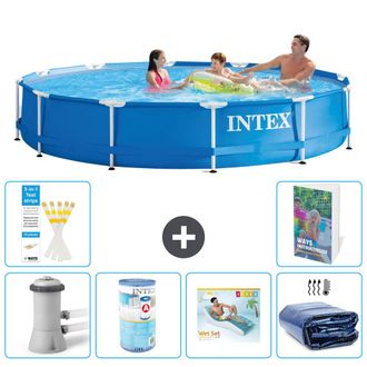 Intex Piscina Con Estructura Redonda - 366x76 Cm - 7-piezas S347