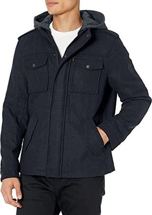 Levi's hooded military jacket outlet