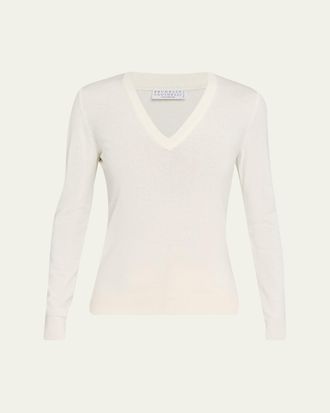 Brunello Cucinelli V-Neck Cashmere Sweater
