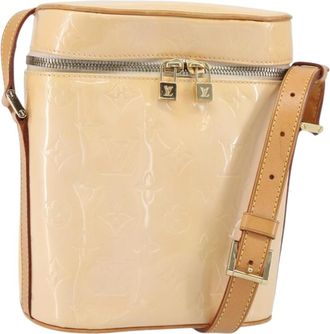 Louis Vuitton Sullivan Horizontal Monogram Vernis Pink Patent_Leather Handbag (Pre-Owned)