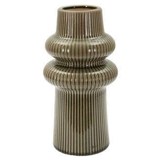 Dmora Vaas Gahare, Structuurkleur Zwart, Bruin, Diameter 5,5 Cm