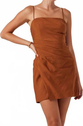 Astr Isadora Dress In Brown