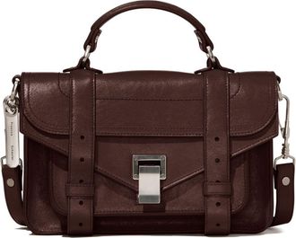 Proenza Schouler mini PS1 two-way handbag - Brown