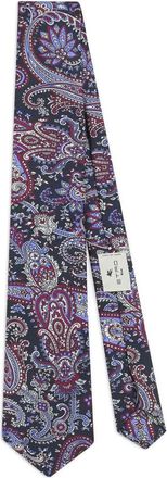 Etro Floral Paisley Silk Tie