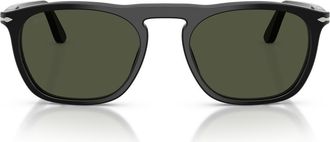 Persol Gae 55mm Square Sunglasses in Black/green at Nordstrom