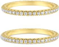 Set & Stones Aurora Smart Ring Stacking Set in Gold at Nordstrom, Size 5