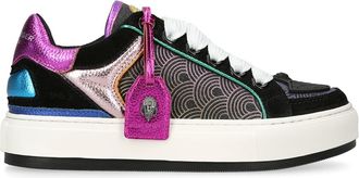 Kurt Geiger Womens Leather Southbank Tag Sneakers - Black - Size UK 3