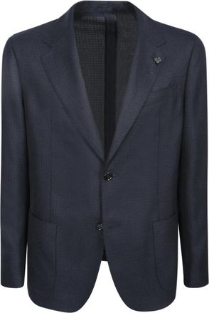 Lardini Es 6202E Blazer - Heren - Blazers - Blauw - 2XL - Katoen - Jassen