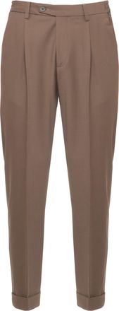 Devore Incipit Tailored Wool Pants with Elastic Inserts and Four Pockets