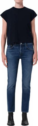 A Gold E Cocktail Ankle Jeans In Outline