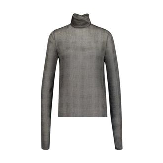 Saint Laurent Dames, Truien, Grijs, Maat: S Zijde