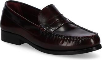Alohas Rivet Leather Loafer in Brushed Burgundy at Nordstrom, Size 42