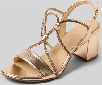 Marco Tozzi Sandaletten mit Keilabsatz in Gold, Gr&ouml;&szlig;e 36