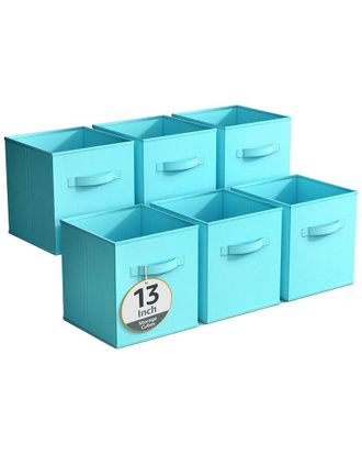 Sorbus 13In 6 Pack Fabric Storage Cubes
