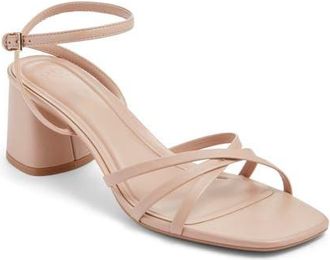 BP. Isabelle Heel Ankle Strap Sandal in Tan Light at Nordstrom, Size 5.5