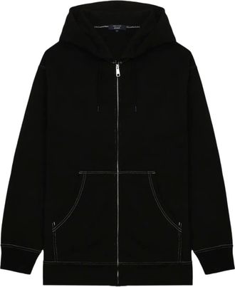 Comme Des Garçons Felpa con cuciture a contrasto - Nero