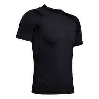 Under Armour Mens Under Armour RUSH HeatGear Short Sleeve Black 1353449-001
