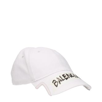 Balenciaga Hoeden Heren Katoen Wit En Vies Wit