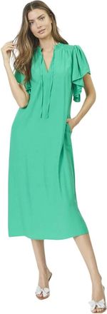 Co'Couture Dames, Jurken, Groen, Maat: XS