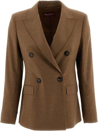Max Mara Blazer Mstuditore - Jackets - Mujer - Marr&oacute;n - 2XS