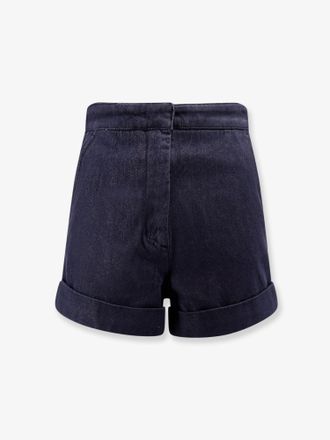 Max Mara Blue denim bermuda shorts - MAX MARA - gender_Woman
