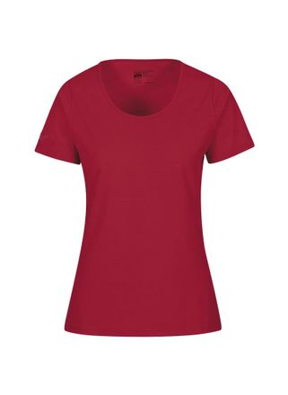 Trigema T-Shirt TRIGEMA TRIGEMA Damen T Shirt aus Biobaumwolle, Damen, Gr. 3XL, rot (rubin, c2c), 100% Baumwolle (Bio-Baumwolle kbA), Basic, Shirts T-Shirt