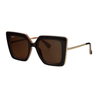 Max Mara Sunglasses, female, Brown, Size: 52 MM Sunglasses