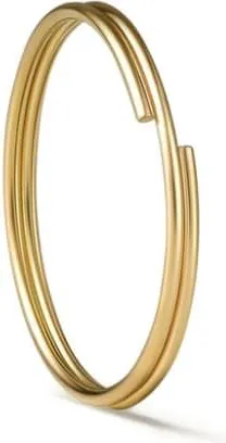 Shihara 18kt yellow gold Double Hoop 20 single earring - women - 18kt Yellow Gold - One Size