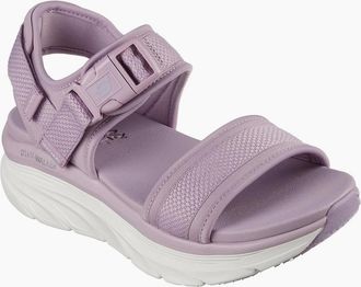 Skechers Womens Buckle Double Band Sling Sports Sandals Womens - Purple - Size: 3