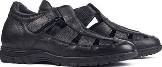 Masaltos Elevator Shoes with Invisible Insole, Height Increasing Shoes for Men. Be Taller 2.75 inches/7 cm. Model Sandalia Black (Black, Numeric_8)