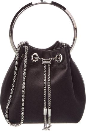 Jimmy Choo London Bon Bon Satin Bucket Bag