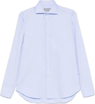 Canali Camicia in cotone - Blu