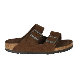 Birkenstock Sliders, female, Brown, Size: 10 US Arizona Sbf Sandals