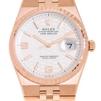 Rolex Land Dweller 36mm Rose Gold Chronometer Watch M127235-0001
