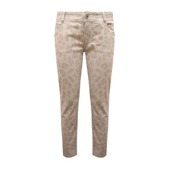 Blumarine Slim-fit Trousers, female, Beige, Size: L N2974 BLU Folies WO Denim Trousers