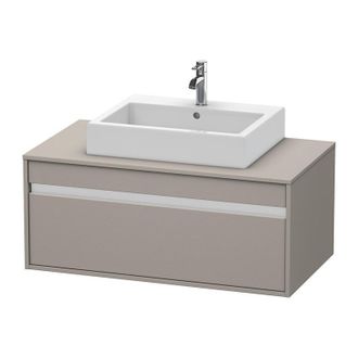 Duravit Duravit Ketho M&oacute;dulo Mural 6695, 1 Extra&iacute;ble, 1000mm, Para 1 Lavabo De Montaje Superior, Centralizado, Color (frente/cuerpo): Terra Mate - Kt669501414