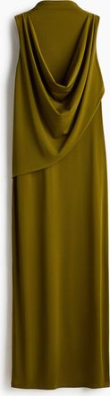 H&M Drapiertes Maxikleid - Green